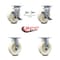 Service Caster 6 Inch Nylon Caster Set with 2 Brakes/Swivel Lock 2 Rigid SCC-30CS620-NYB-TLB-BSL-2-R-2 - alternate 7